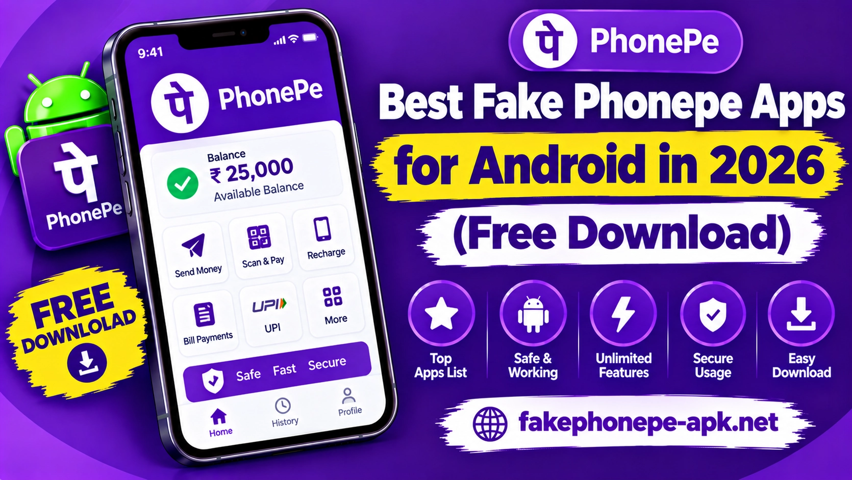 Fake Phone App for Android
